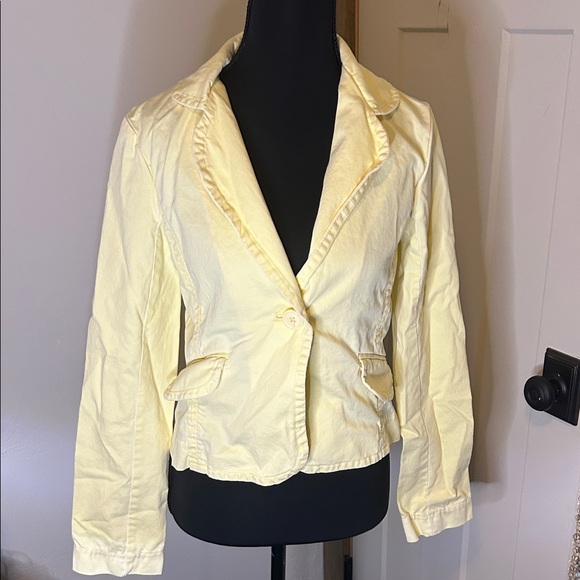 Mossimo Supply Co. Jackets & Blazers - Vintage Mossimo Supply Co. Light Yellow Blazer Cottage Core 90s Corduroy